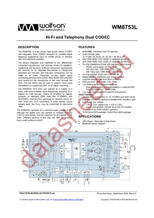 WM8753LGEB/V datasheet  